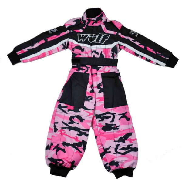 Wulfsport Cub Racing Suit – Pink Camo