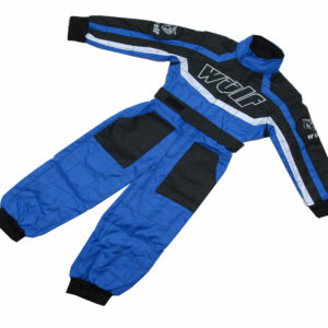 Kids Blue Camo Wulfsport Race Suit Overalls Motocross Go-karting Youth Child Pw